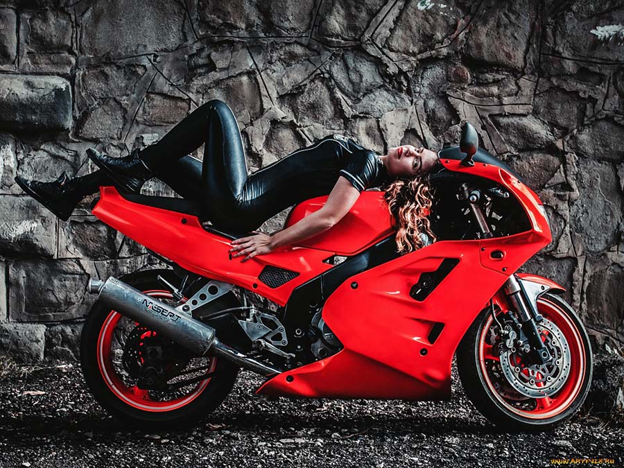 Beautiful girl Beautiful girls and motorcycles in Seoul