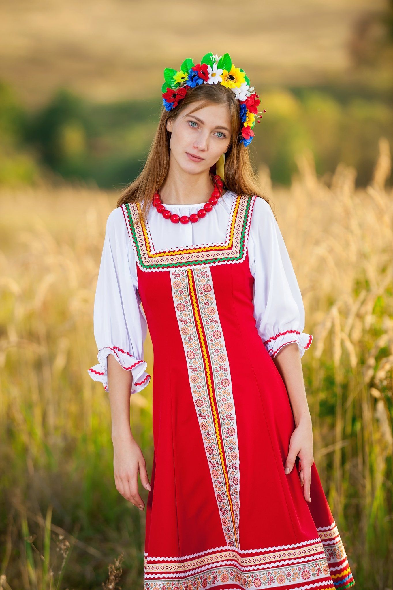 Women in Slavic costumes in Seoul — step in, relax, and chat live
